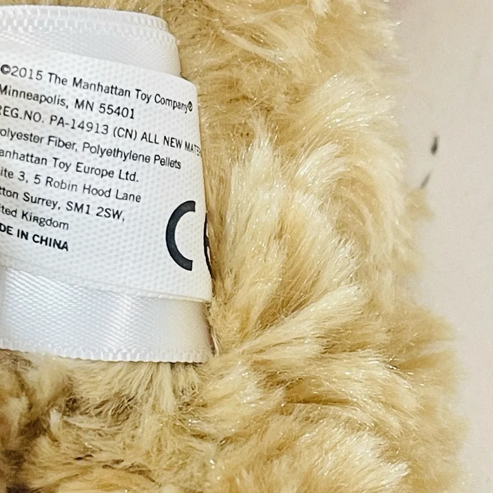 Manhattan Toy Company Tan Dog Plush Pooch Party Goldie Golden Doodle 10